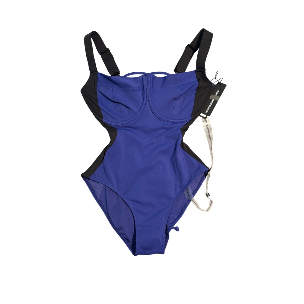 TA3 Lifty Contour One Piece Swimsuit Ultramarine Blue Black XS Regular Long H/I